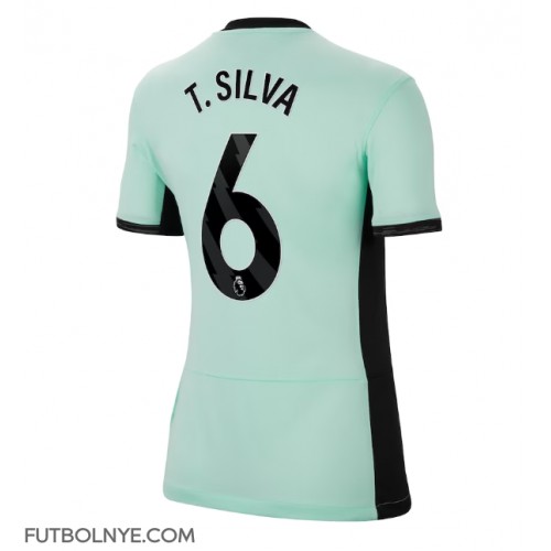 Camiseta Chelsea Thiago Silva #6 Tercera Equipación para mujer 2023-24 manga corta